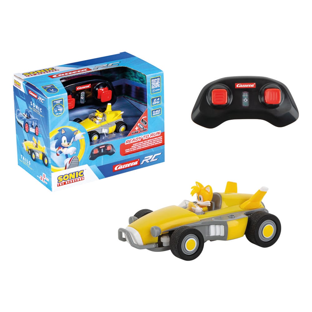 Sonic the Hedgehog RC Ferngesteuertes Auto 1/43 2,4GHz Mini Tails Image 2