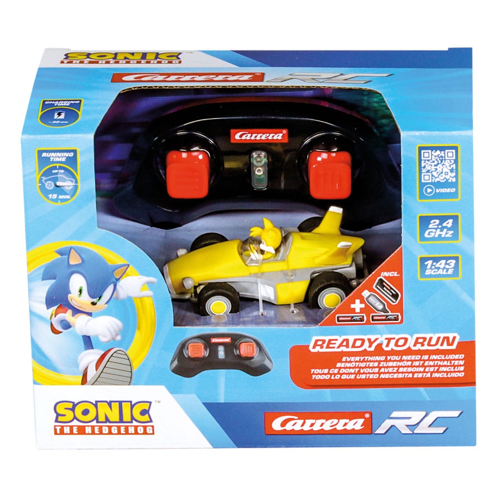 Sonic the Hedgehog RC Ferngesteuertes Auto 1/43 2,4GHz Mini Tails Image 13