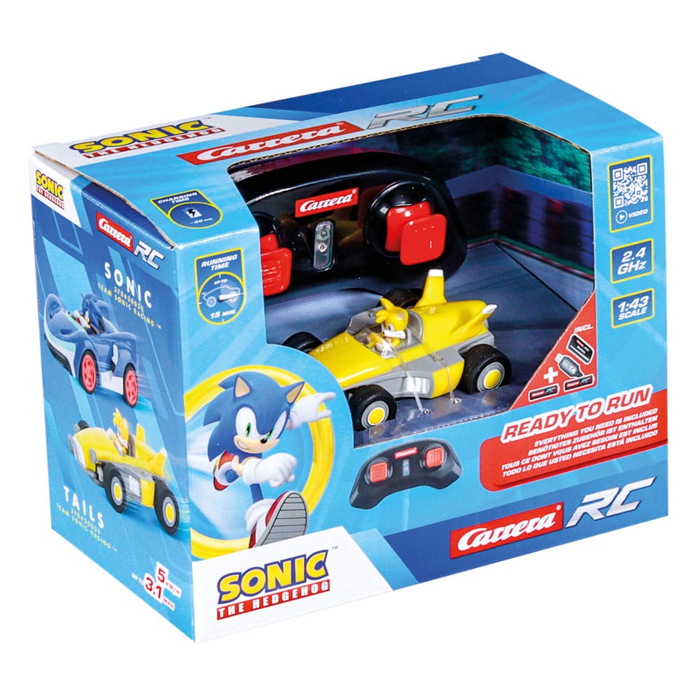 Sonic the Hedgehog RC Ferngesteuertes Auto 1/43 2,4GHz Mini Tails Image 14