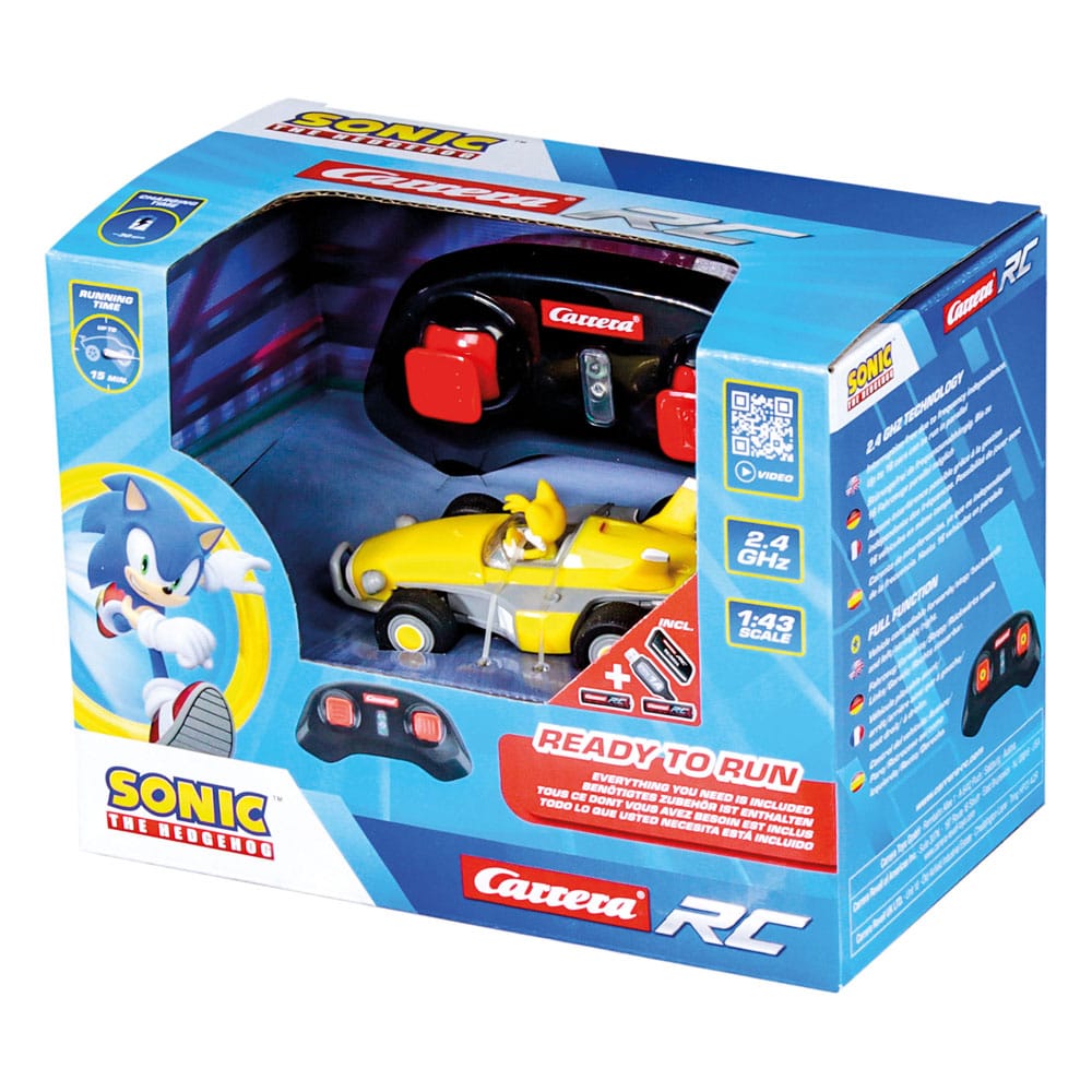 Sonic the Hedgehog RC Ferngesteuertes Auto 1/43 2,4GHz Mini Tails Image 15