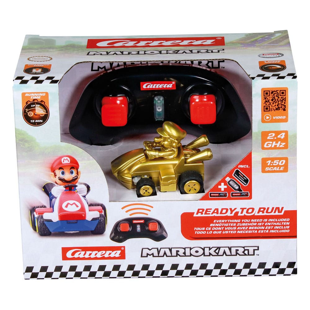 Super Mario Kart RC Ferngesteuertes Auto 1/50 2,4GHz Mini Mario Gold Image 10