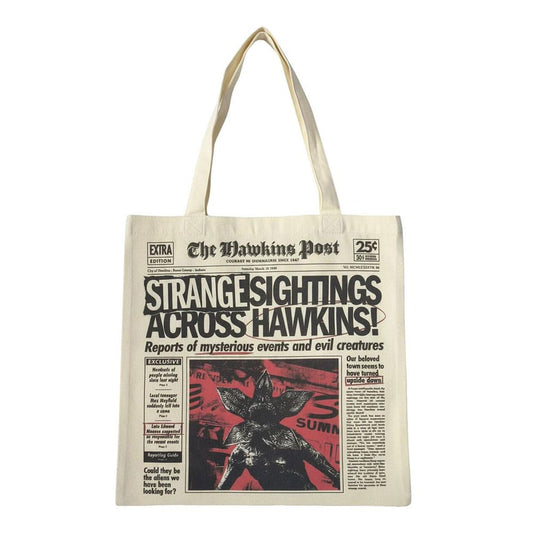 Stranger Things Tragetasche Newspaper Image 1