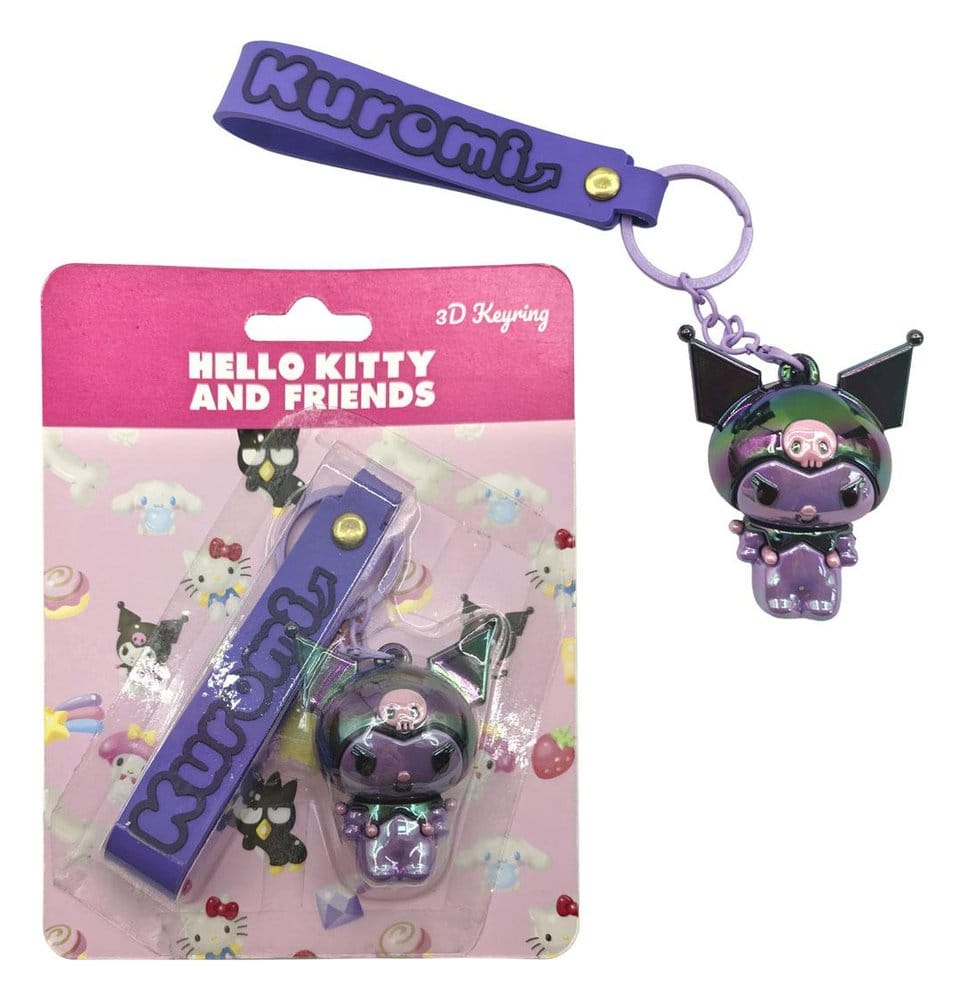 Sanrio 3D Schlüsselanhänger Hello Kitty Kuromi Image