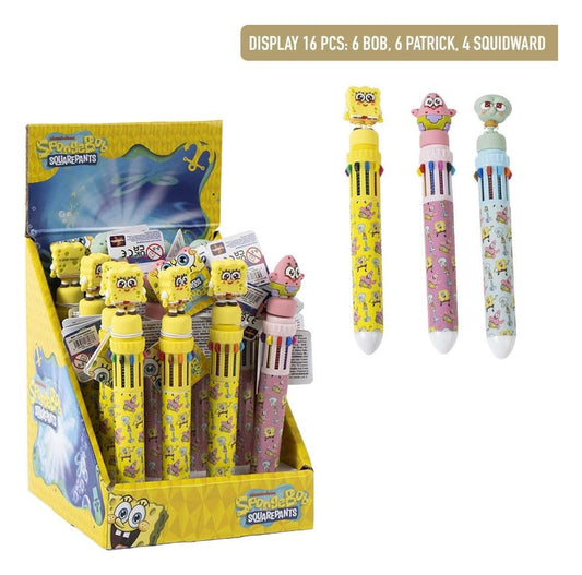 SpongeBob Schwammkopf Zehnfarbkugelschreiber Display (16) Image