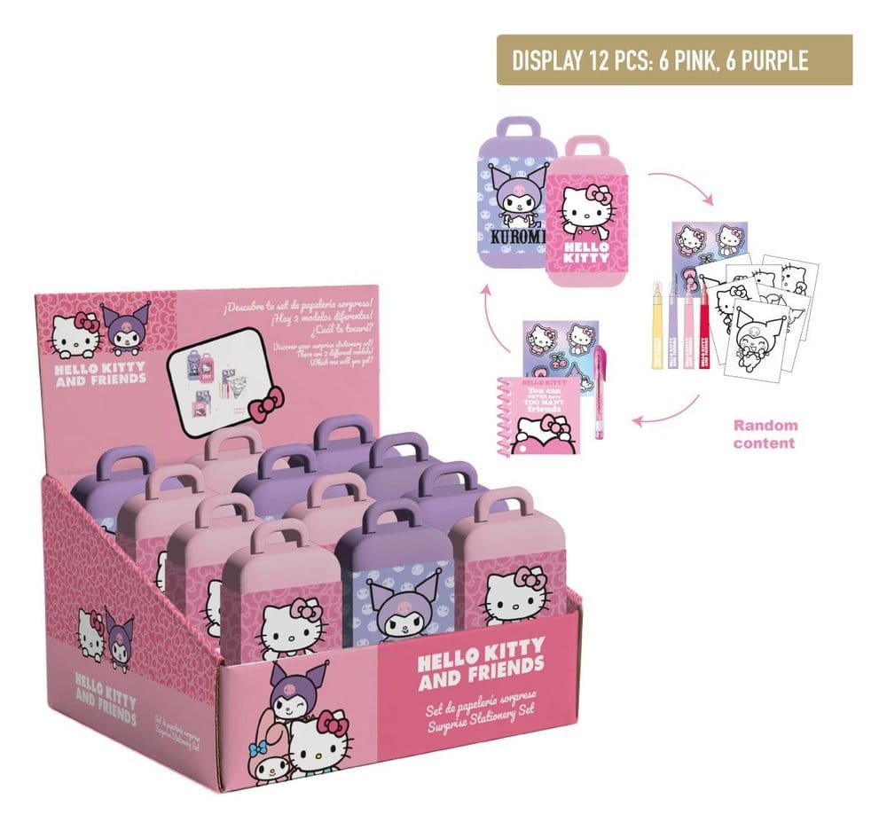 Sanrio Schreibwaren-Set Hello Kitty Blind Box Display (12) Image