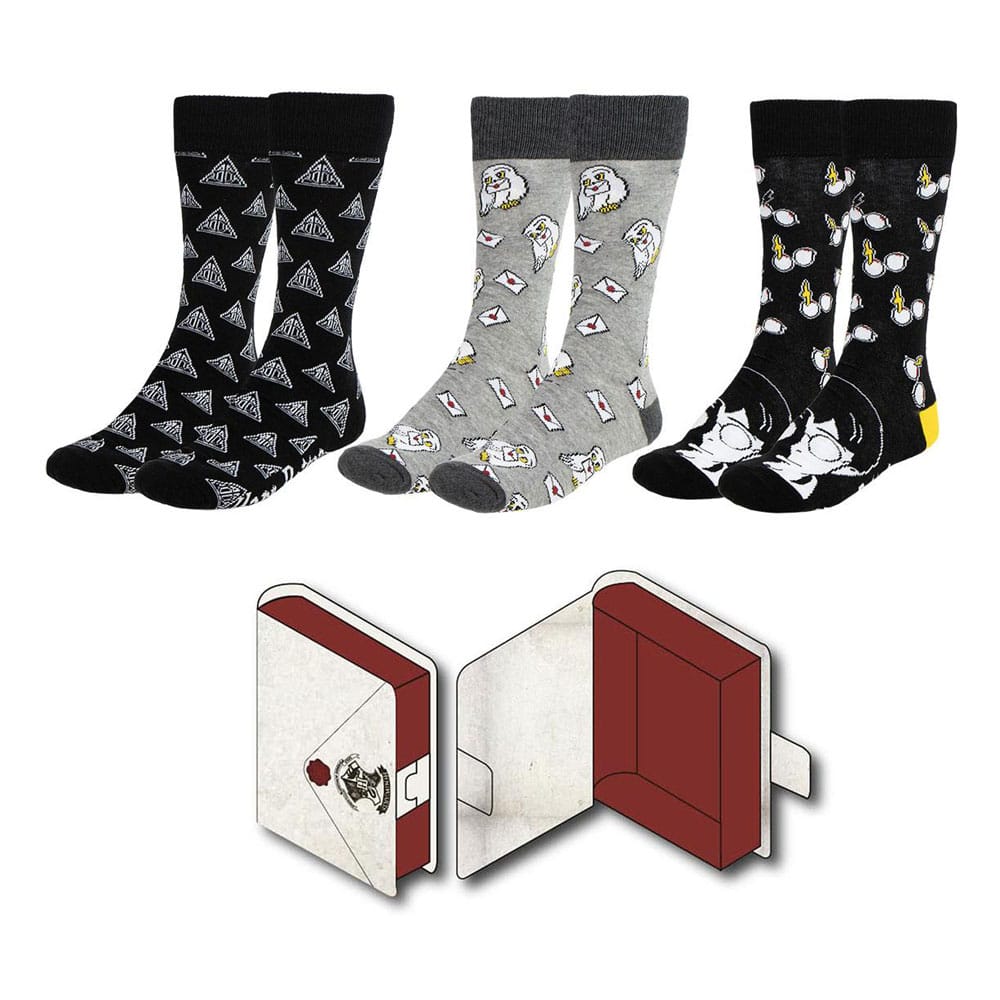 Harry Potter Socken 3er-Pack 38-45 Image