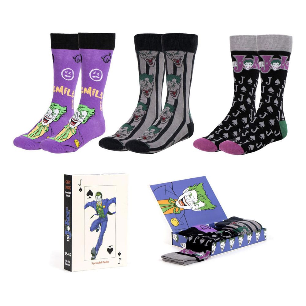 DC Comics Socken 3er-Pack Joker 38-45 Image