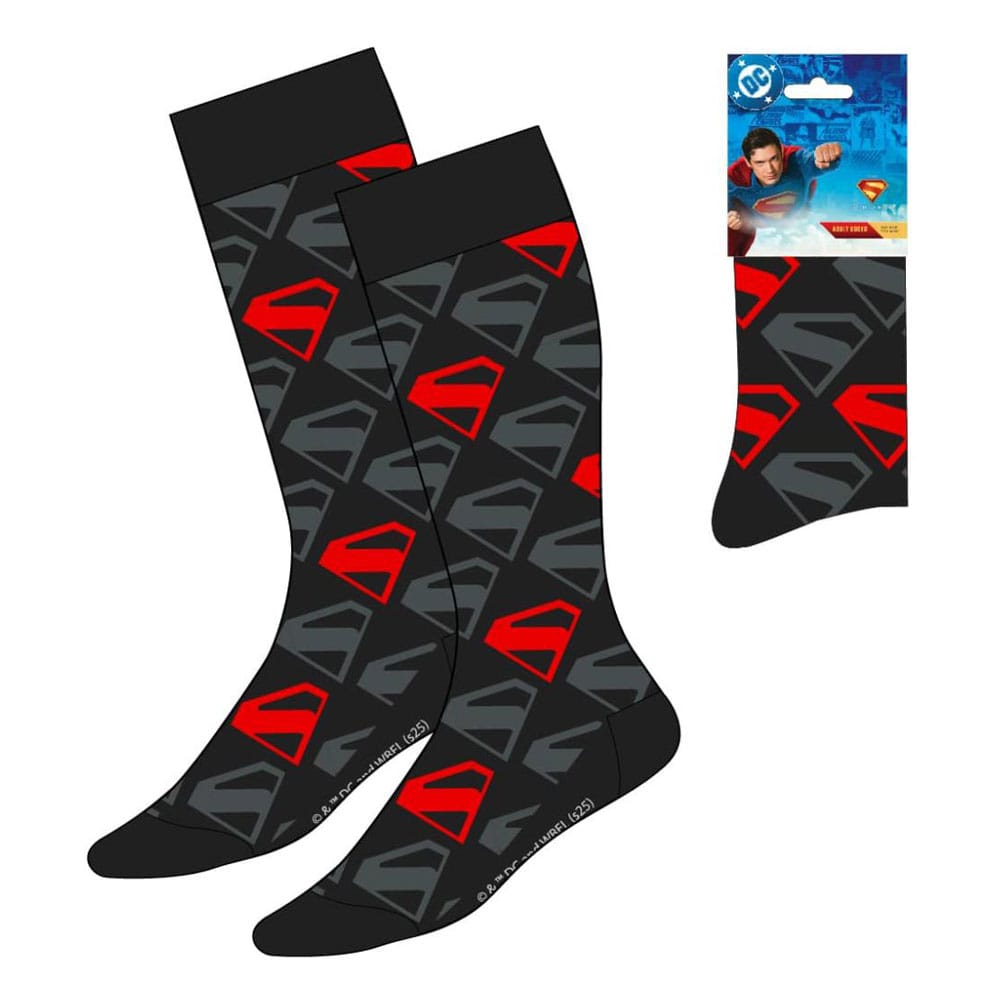 DC Comics Socken Superman Logo Black 38-45 Image