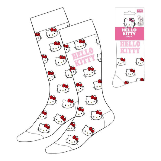 Sanrio Socken Hello Kitty Face White 36-43 Image