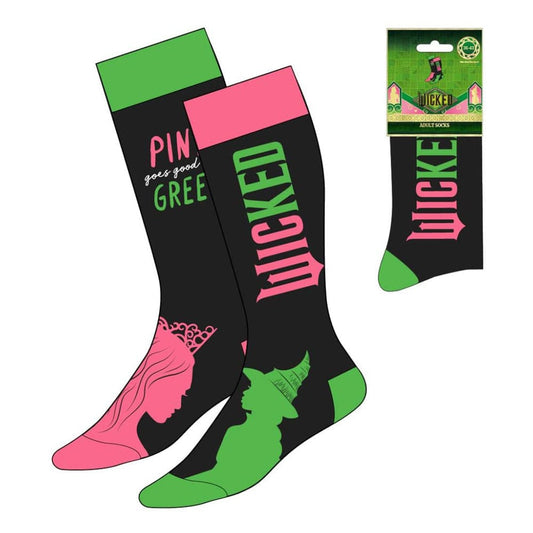 Wicked Socken Pink goes good with Green 36-43 Image