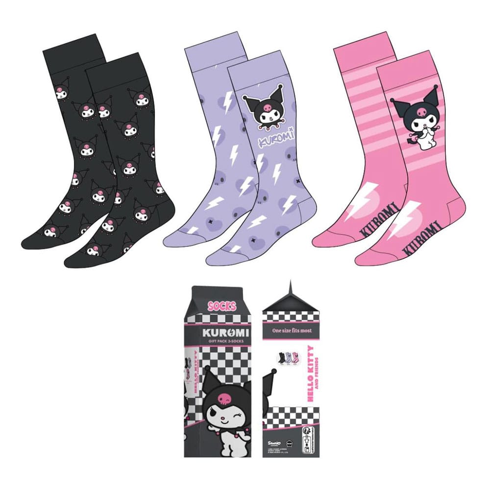 Sanrio Socken 3er-Pack Kuromi 36-43 Image