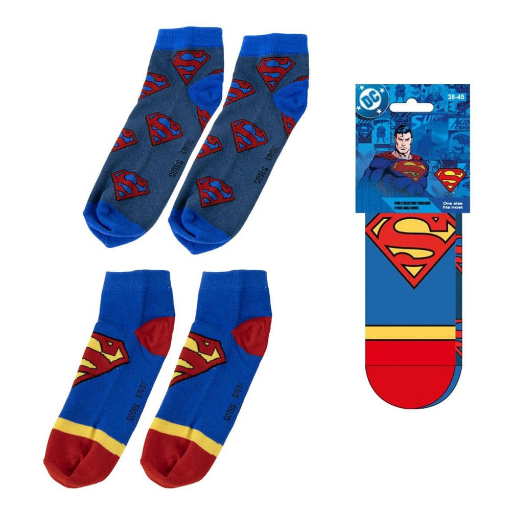 DC Comics Knöchelsocken 2-er Pack Superman 38-45 Image