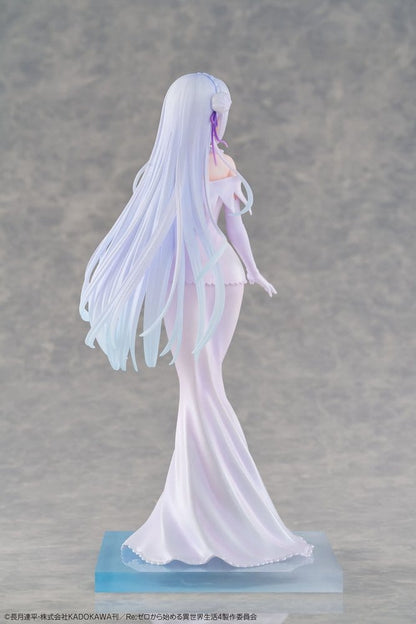 Re:ZERO -Starting Life in Another World- PVC Figur 1/7 Emilia Wedding dress Ver. 24 cm Image 6