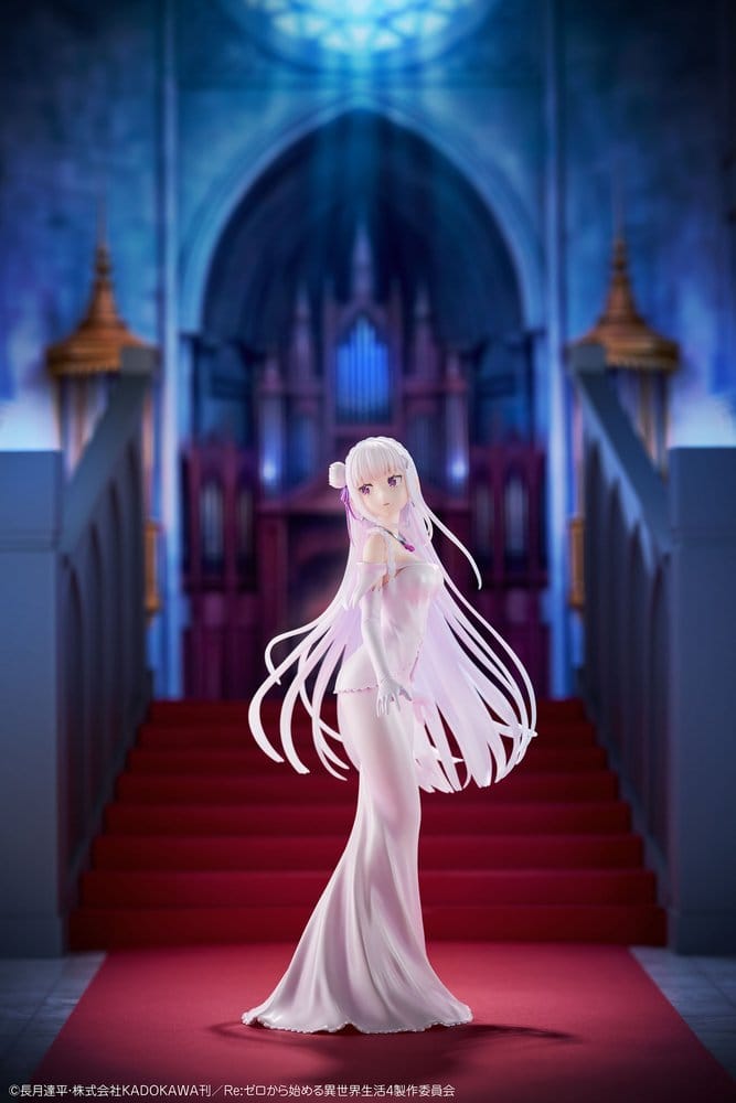 Re:ZERO -Starting Life in Another World- PVC Figur 1/7 Emilia Wedding dress Ver. 24 cm Image 8