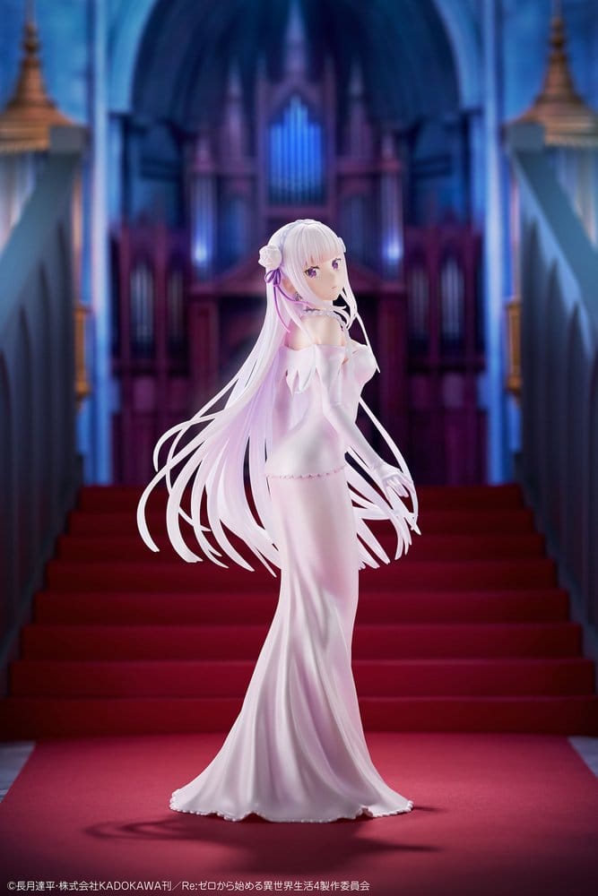 Re:ZERO -Starting Life in Another World- PVC Figur 1/7 Emilia Wedding dress Ver. 24 cm Image 11