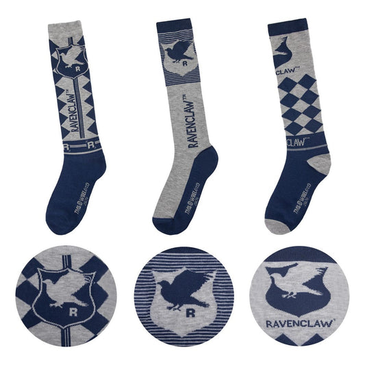 Harry Potter Kniestrümpfe 3er-Pack Ravenclaw Image 1