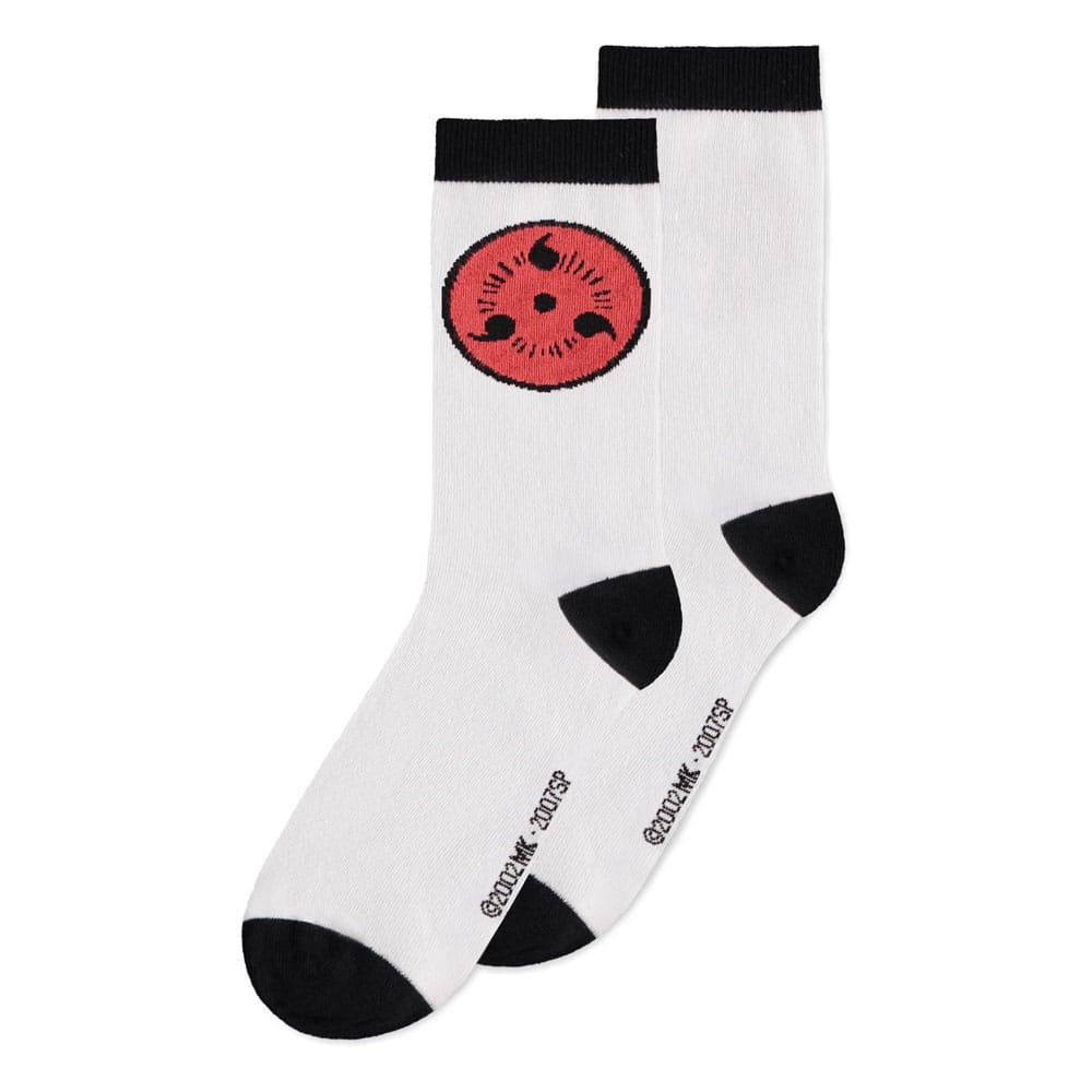 Naruto Shippuden Socken 3er-Pack Sasuke Symbol 43-46 Image 2