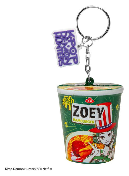 KPop Demon Hunters Squishy Schlüsselanhänger Zoey Hamburger Noodles Image 1