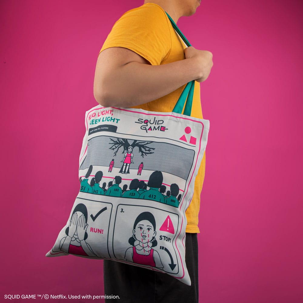 Squid Game Tragetasche Young-hee Blue Print Image 2