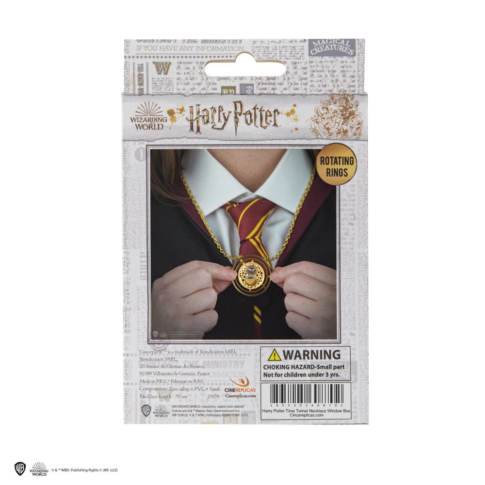 Harry Potter Halskette & Anhänger Zeitumkehrer mit Geschenbox Image 8