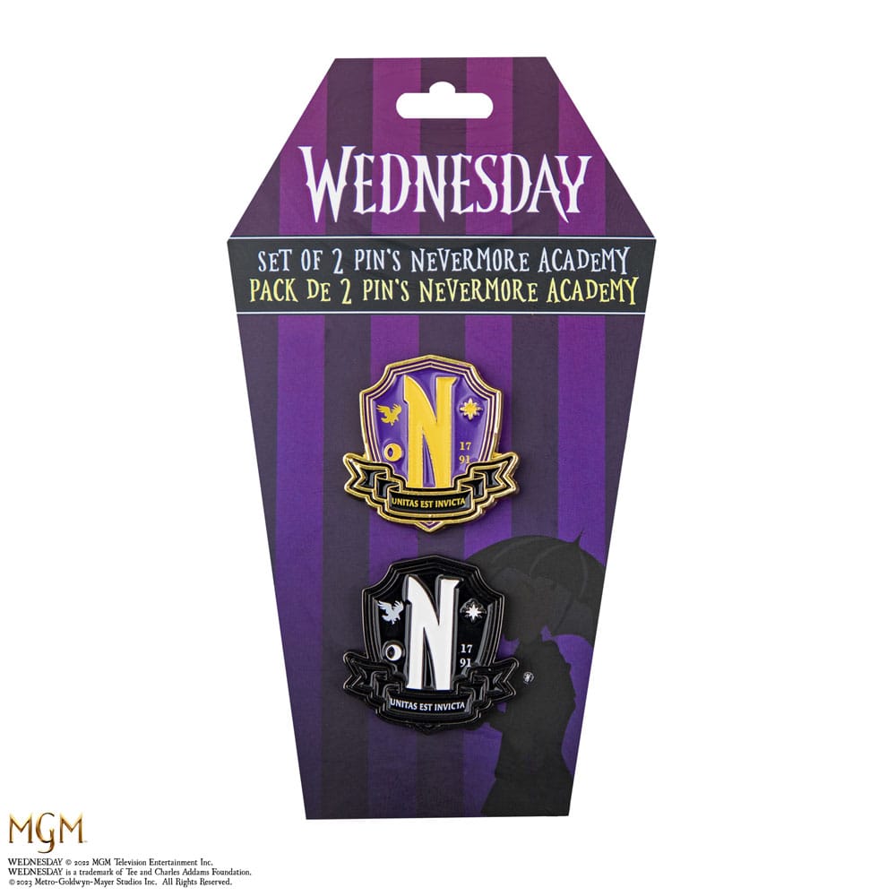 Wednesday Ansteck-Pins 2er-Pack Nevermore Academy Image 5