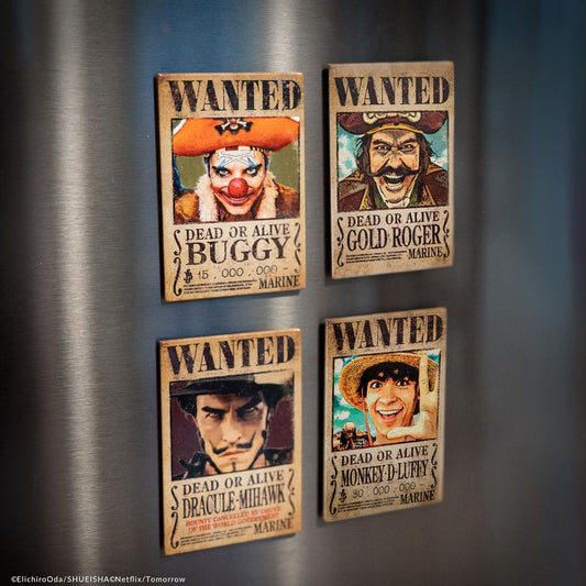 One Piece Magnet 4er-Pack Wanted Image 2