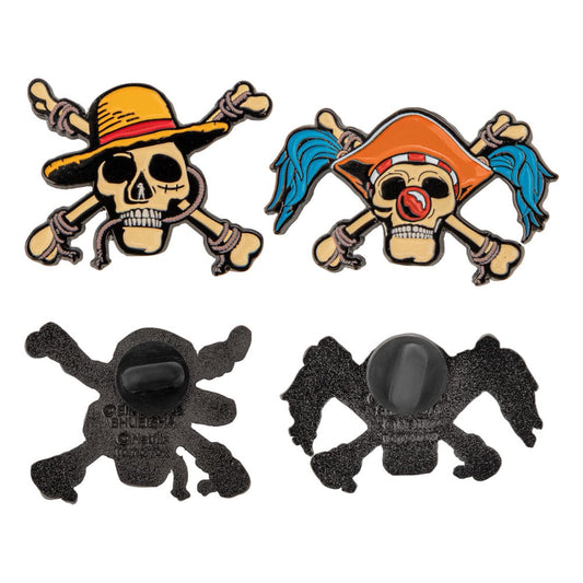 One Piece Ansteck-Pins 2er-Pack Luffy & Buggy Image 1
