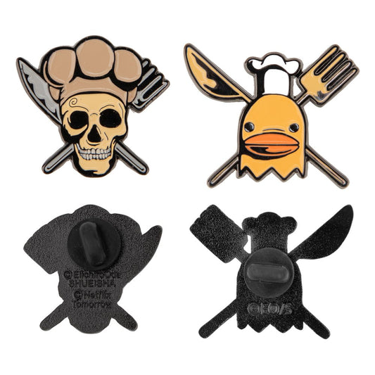 One Piece Ansteck-Pins 2er-Pack Sanji & Zeff Image 1