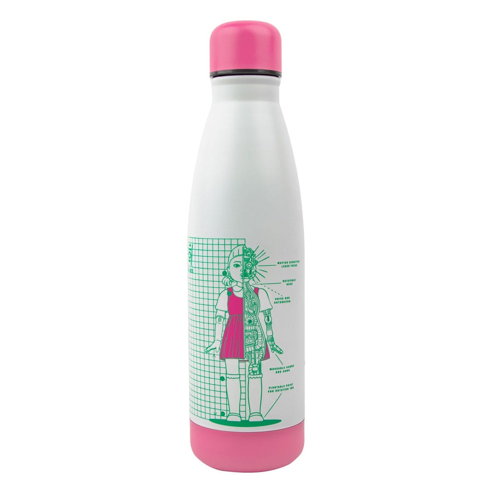 Squid Game Thermosflasche Young-hee Blue & White Print Image 1