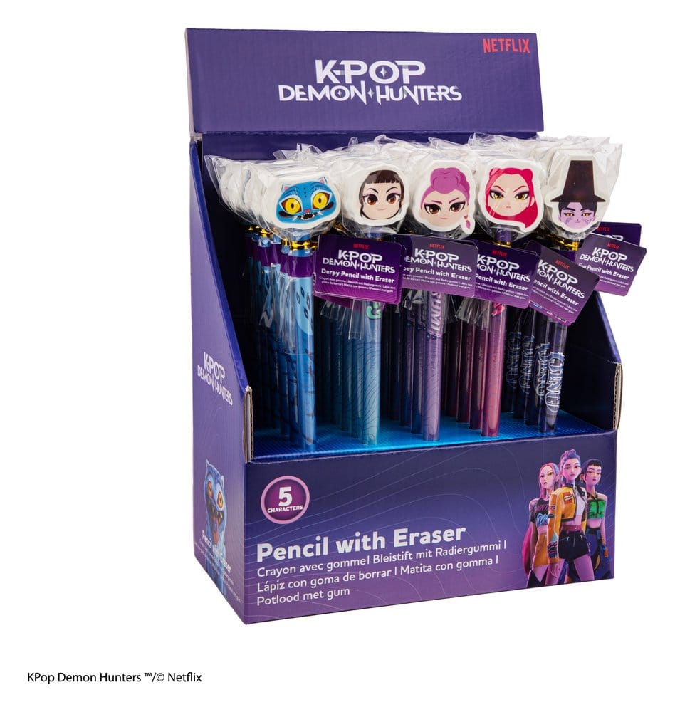 KPop Demon Hunters Bleistift & Radiergummi Serie 1 Display (30) Image 1