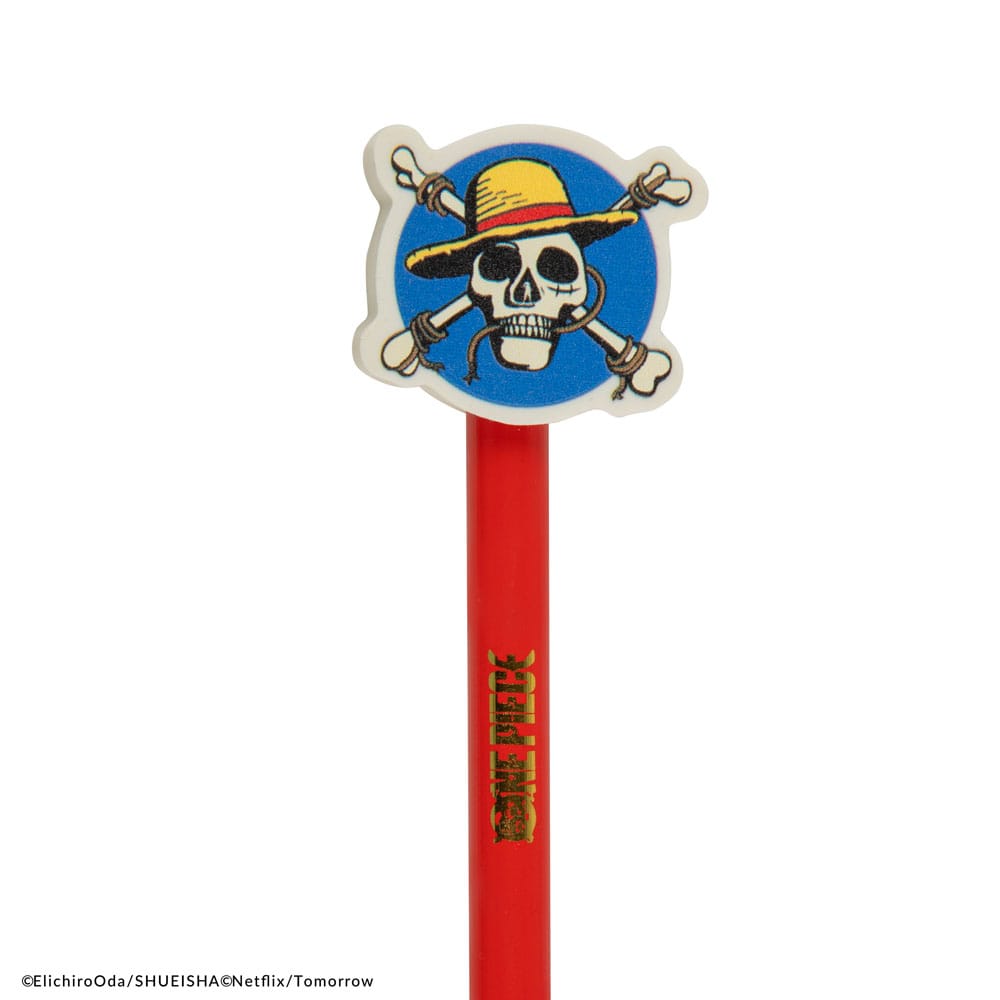 One Piece Bleistifte mit Radierertopper Luffy Image 4