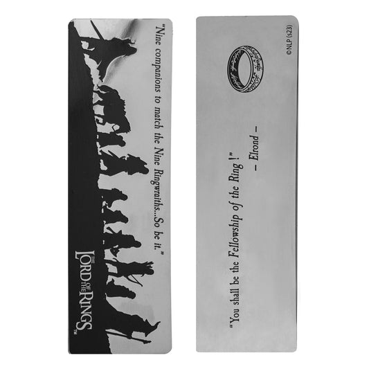 Herr der Ringe Lesezeichen Fellowship of the Ring 14 x 4 cm Image 1