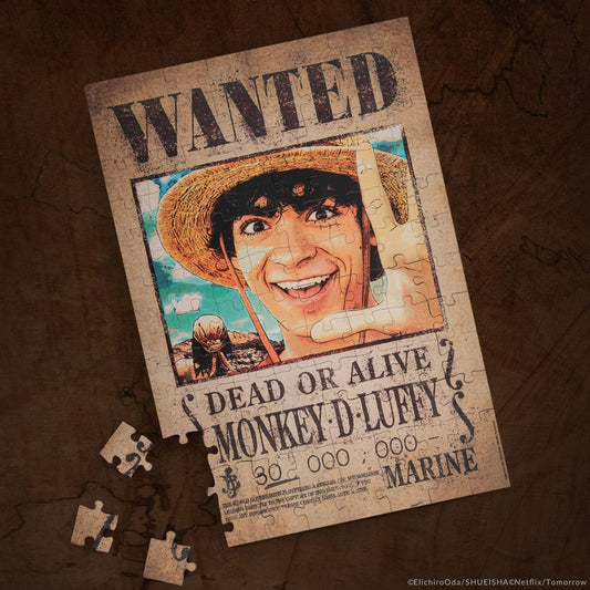 One Piece Magnetic Puzzle Wanted Luffy Image 2