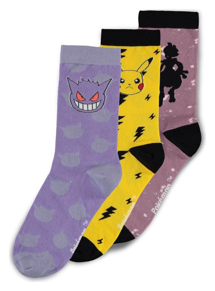 Pokémon Socken 3er-Pack Crew 39-42 Image 1