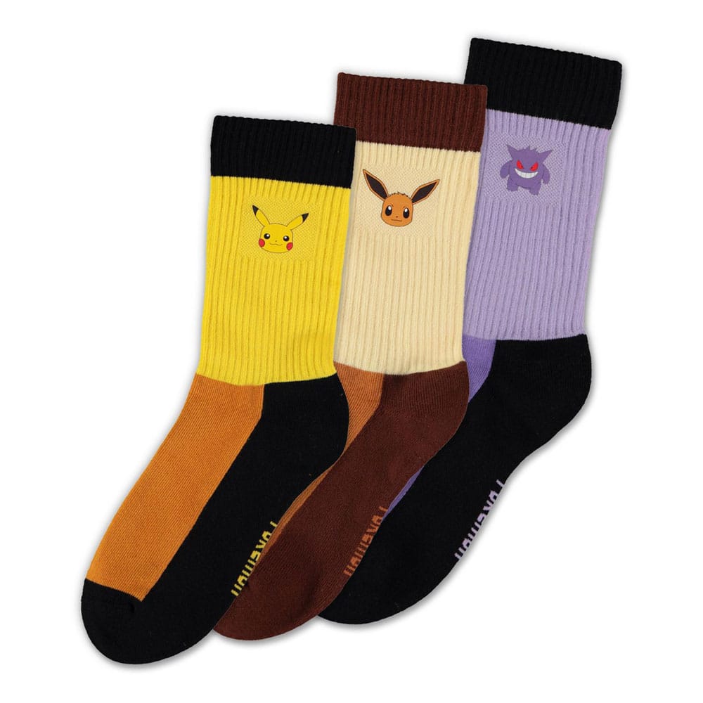 Pokémon Socken 3er-Pack Starter Pokémon 39-42 Image 1