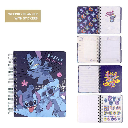 Lilo & Stitch Wochenplaner mit Sticker Stitch Easily Distracted Image