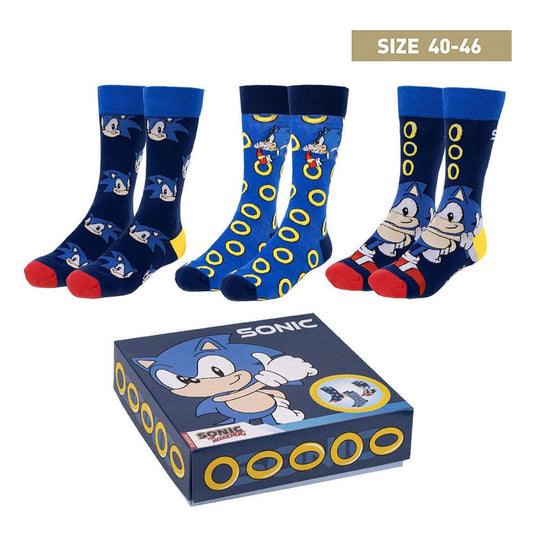 Sonic the Hedgehog Socken 3er-Pack Sonic 40-46 Image
