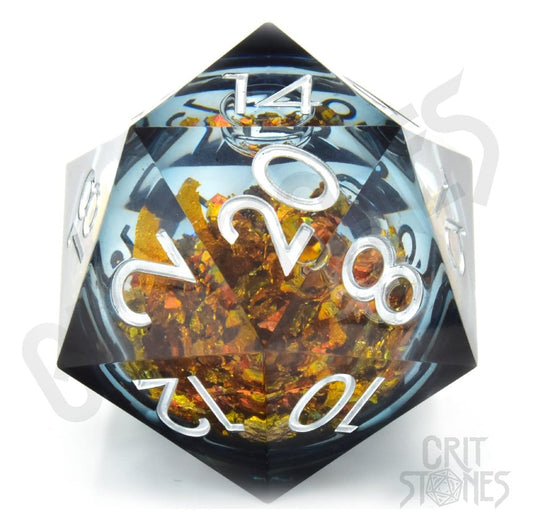 CritStones Liquid Core Würfel D20 King Midas 5 cm Image