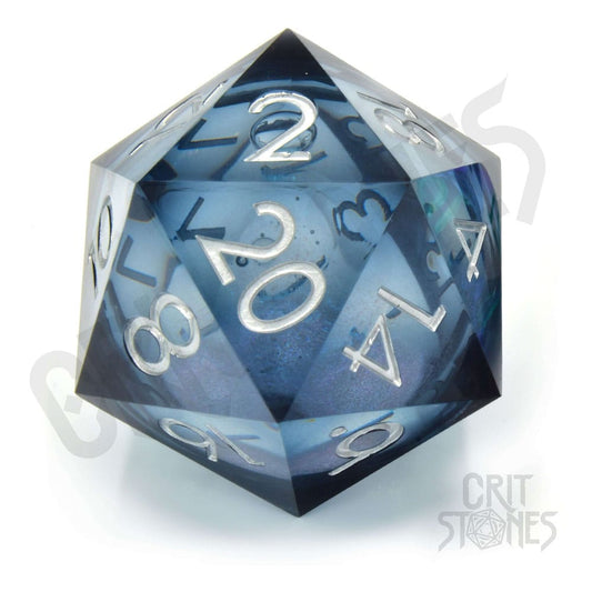 CritStones Liquid Core Würfel D20 Ocean Orb 5 cm Image