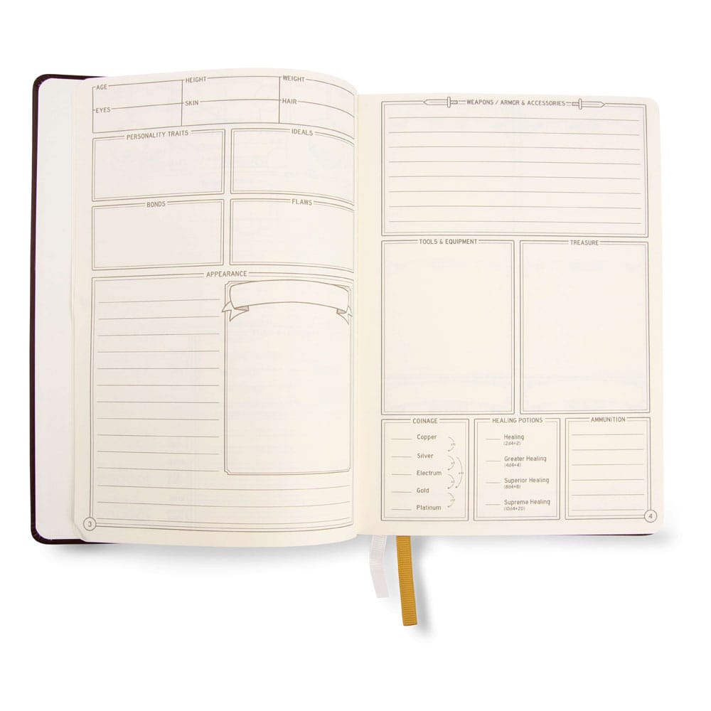Dungeons & Dragons RPG Journal 5e Black Image 7