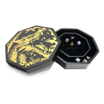 CritStones Arena Würfelteller Black Dragon (Yellow Lid) Image 1