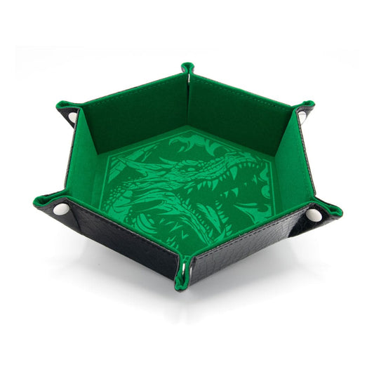 CritStones Faltbarer Würfelteller Dragon Skin Edition Green Image 1