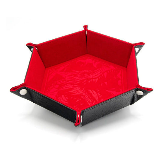 CritStones Faltbarer Würfelteller Dragon Skin Edition Red Image