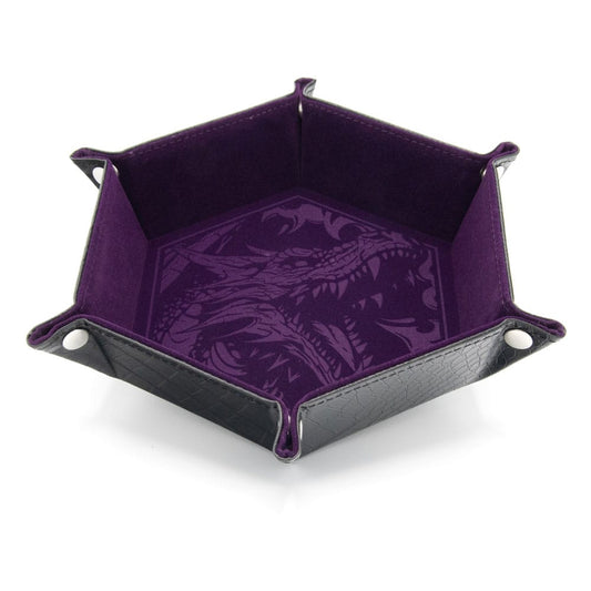 CritStones Faltbarer Würfelteller Dragon Skin Edition Purple Image