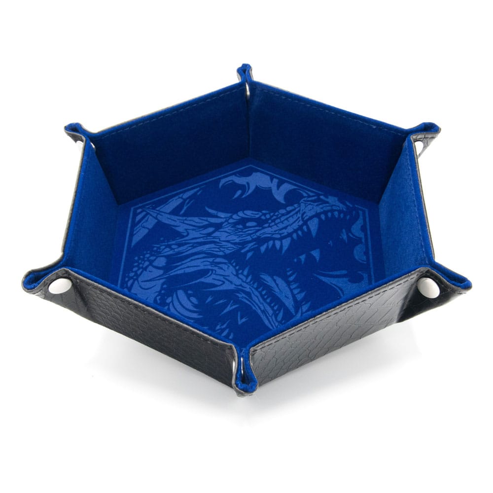 CritStones Faltbarer Würfelteller Dragon Skin Edition Blue Image