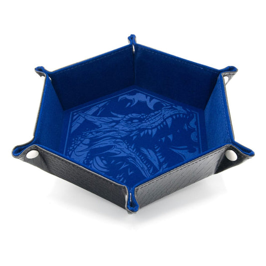 CritStones Faltbarer Würfelteller Dragon Skin Edition Blue Image