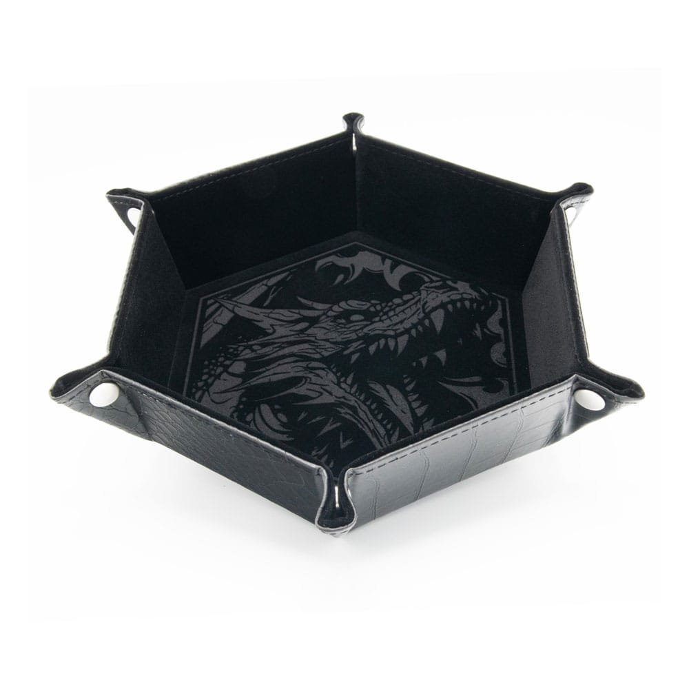 CritStones Faltbarer Würfelteller Dragon Skin Edition Black Image