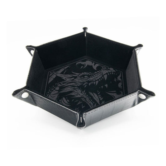 CritStones Faltbarer Würfelteller Dragon Skin Edition Black Image