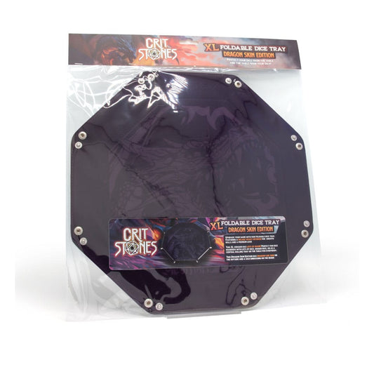 CritStones Faltbarer Würfelteller Dragon Skin XL Edition Black Image 2