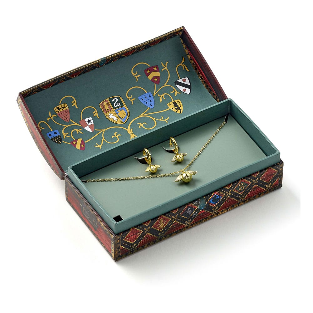 Harry Potter: Quidditch Golden Snitch Halskette und Ohrringe Geschenkset (Goldfarben) Image 1